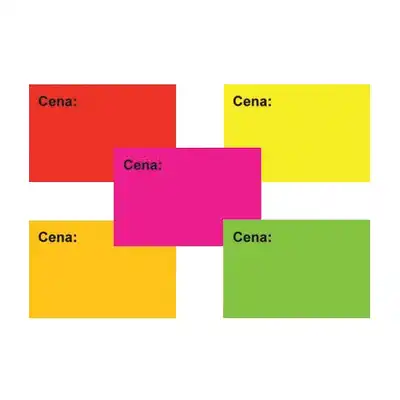 Etykiety cenowe 35x20 mm - Typ A żółty