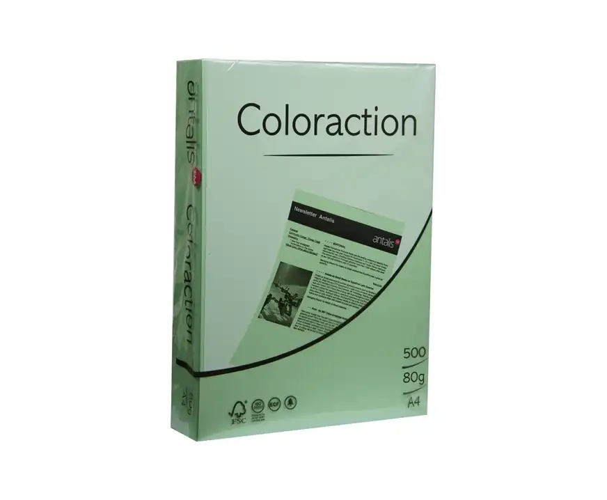 Papier ksero kolorowy A4 80g Forest zielony jasny Coloraction