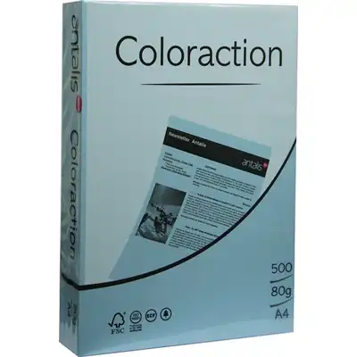 Papier ksero kolorowy A4 80g Iceberg niebieski jasny Coloraction