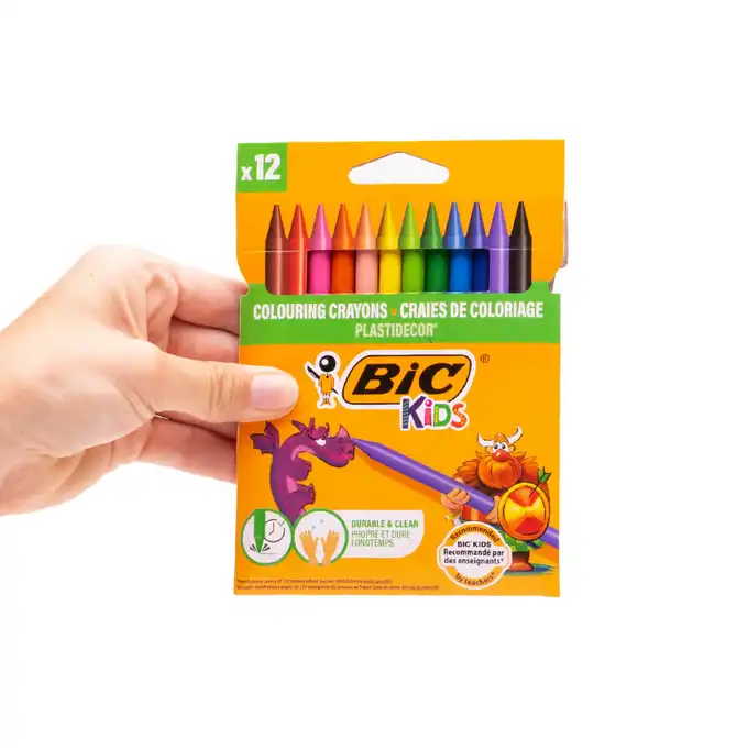 Kredki świecowe Bic Kids Plastidecor 12 kolorów