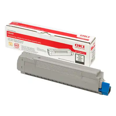 Toner Oki 43487712 C8600 czarny oryginał