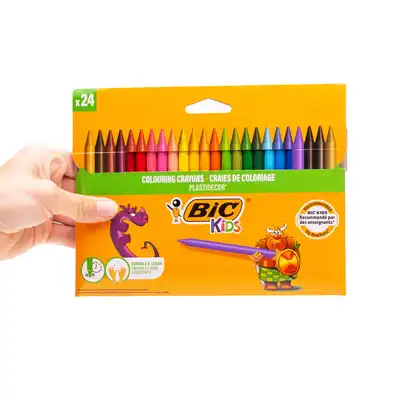 Kredki świecowe Bic Kids Plastidecor 24 kolory