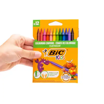 Kredki świecowe Bic Kids Plastidecor 12 kolorów