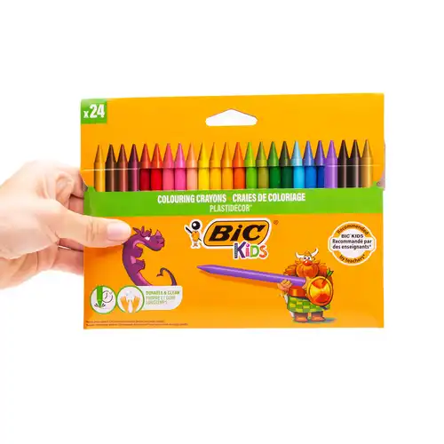 Kredki świecowe Bic Kids Plastidecor 24 kolory