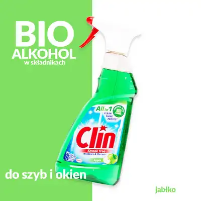 Płyn do szyb Clin Jabłko 500 ml