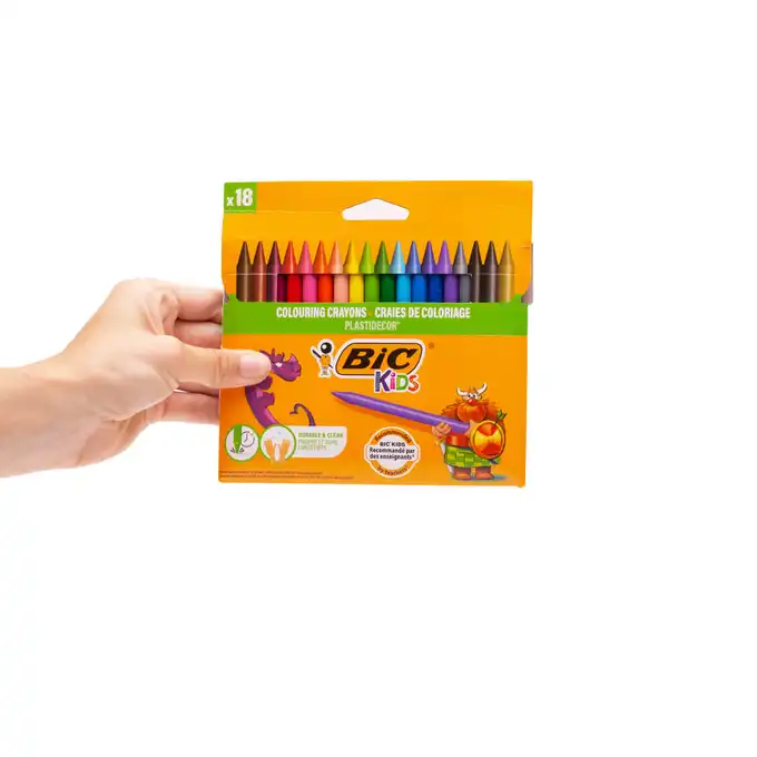 Kredki świecowe Bic Kids Plastidecor 18 kolorów