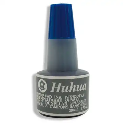 Tusz do pieczątek Huhua 30ml  niebieski