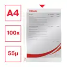 Koszulki na dokumenty Esselte A4 krystaliczne w pudełku 55 mikronów