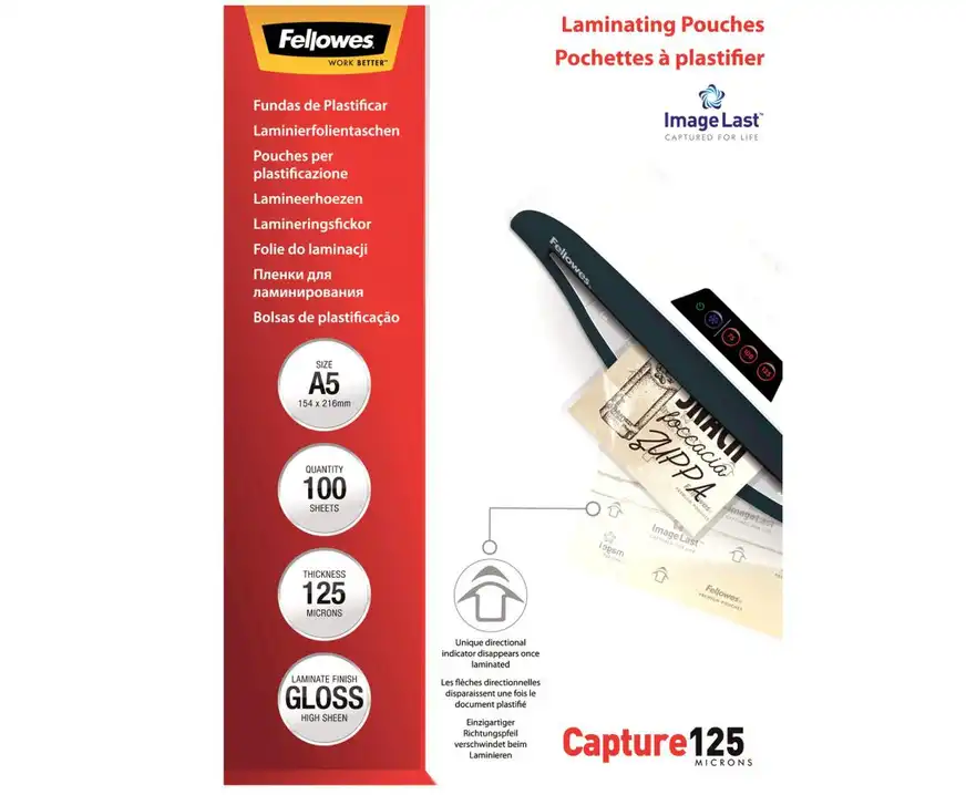 Folia do laminowania A5 125 mic Fellowes