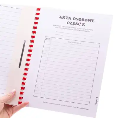 Teczka do akt osobowych Konfex T-03 zielony