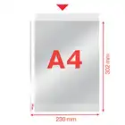 Koszulki na dokumenty Esselte A4 krystaliczne w pudełku 105 mikronów