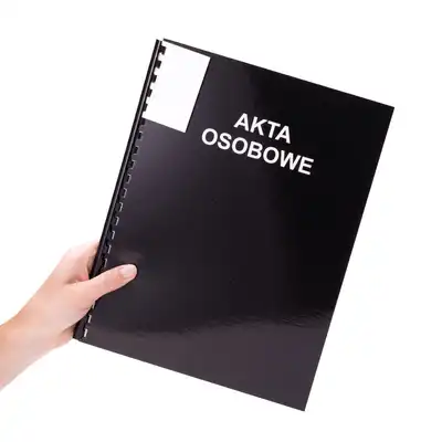 Teczka do akt osobowych Konfex T-02  czarny