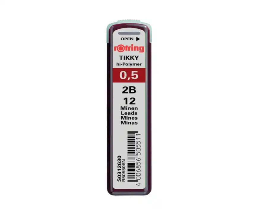 Grafity do ołówków Rotring Tikky 0.5mm 2B