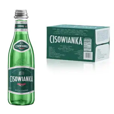 Woda mineralna Cisowianka niegazowana 0,3 l szklana butelka