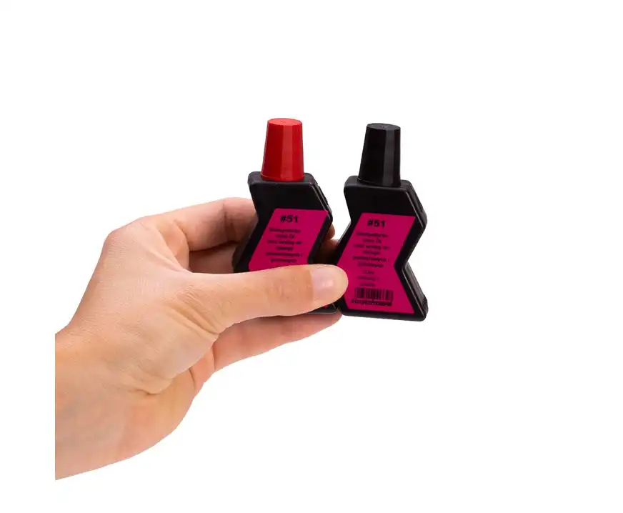 Tusz do stempli gumowych i polimerowych Alpha 30ml czerwony