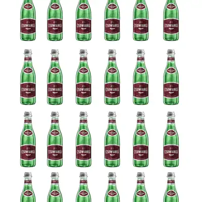 Woda mineralna Cisowianka silnie gazowana 0,3 l szklana butelka