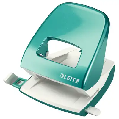 Dziurkacz Leitz Wow duży (30 kartek) turkusowy