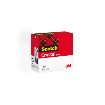 Taśma klejąca biurowa Scotch Crystal krystaliczna 19mm x 33m