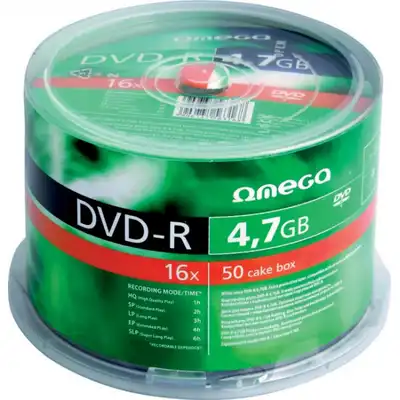 Płyta Omega DVD-R 4.7GB cake 50 sztuk