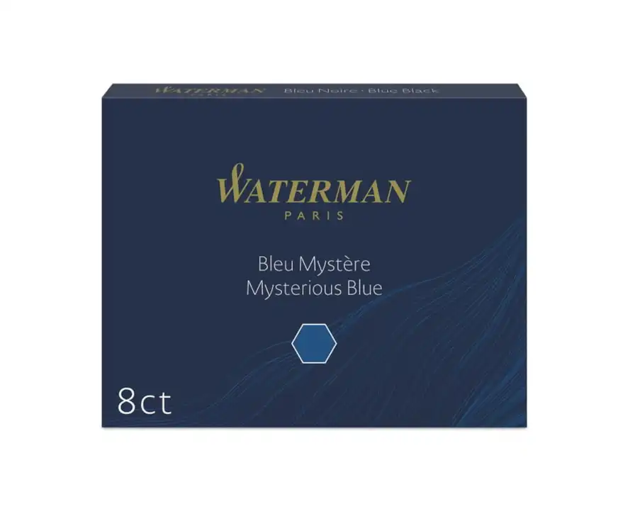 Naboje do pióra Waterman - 8 sztuk granatowy