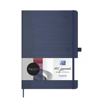 Brulion A5 80 kartek w kratkę ciemne kolory Signature Oxford