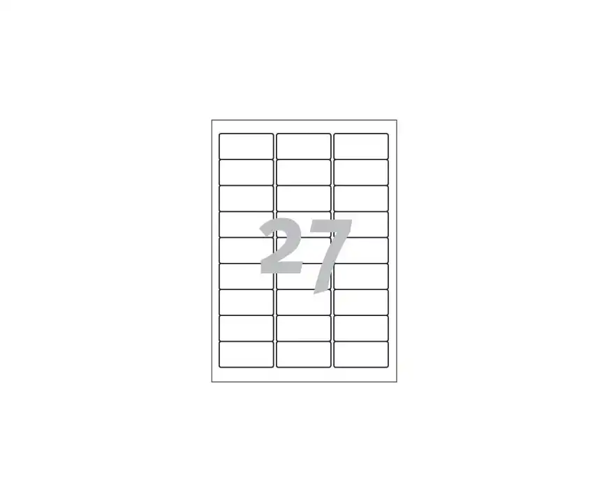 Etykiety samoprzylepne Avery Zweckform usuwalne białe 63,5x29,6mm