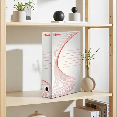 Pudełko archiwizacyjne Esselte A4 8cm białe