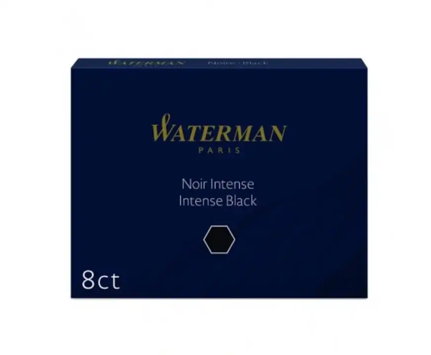 Naboje do pióra Waterman - 8 sztuk czarny