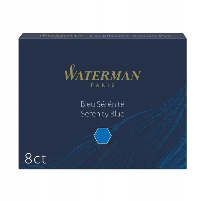 Naboje do pióra Waterman - 8 sztuk niebieski