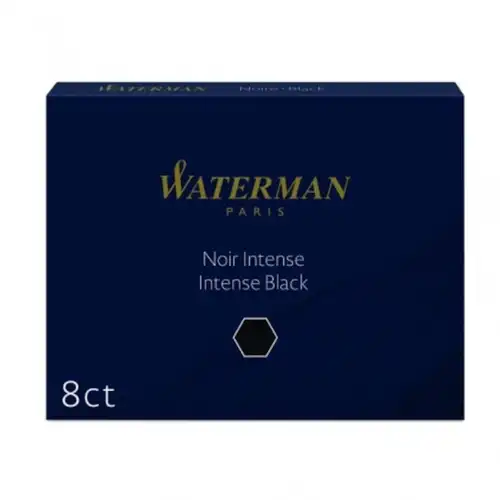 Naboje do pióra Waterman - 8 sztuk czarny