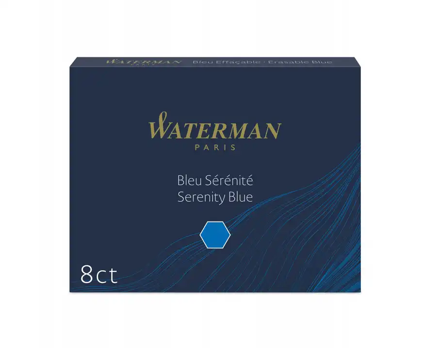 Naboje do pióra Waterman - 8 sztuk niebieski
