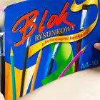 Blok rysunkowy kolorowy A4 16 kartek Kreska