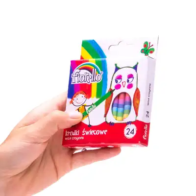 Kredki świecowe 24 kolory Fiorello