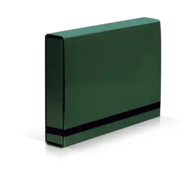 Teczka skrzydłowa z gumką Vaupe Caribic Box 50mm zielony