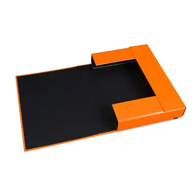 Teczka skrzydłowa z gumką Vaupe Caribic Box 50mm czarny