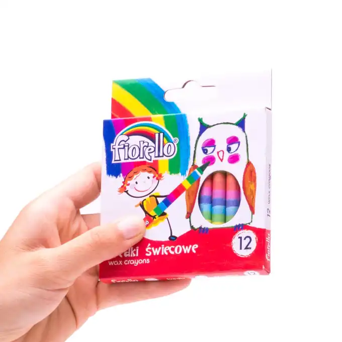 Kredki świecowe 12 kolorów Fiorello