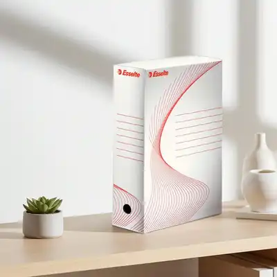 Pudełko archiwizacyjne Esselte A4 10cm białe