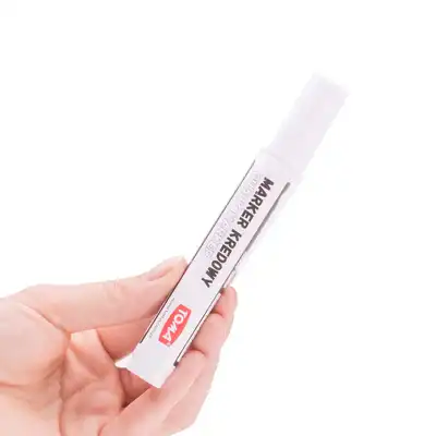 Marker kredowy Toma TO-292 końcówka okrągła 4.5mm biały