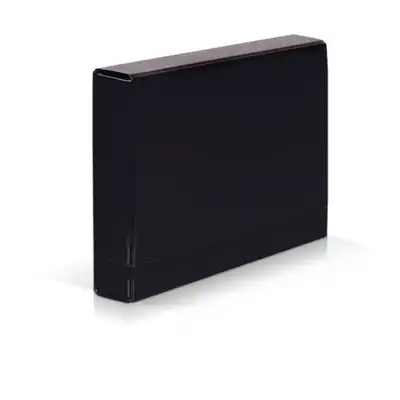 Teczka skrzydłowa z gumką Vaupe Caribic Box 50mm czarny