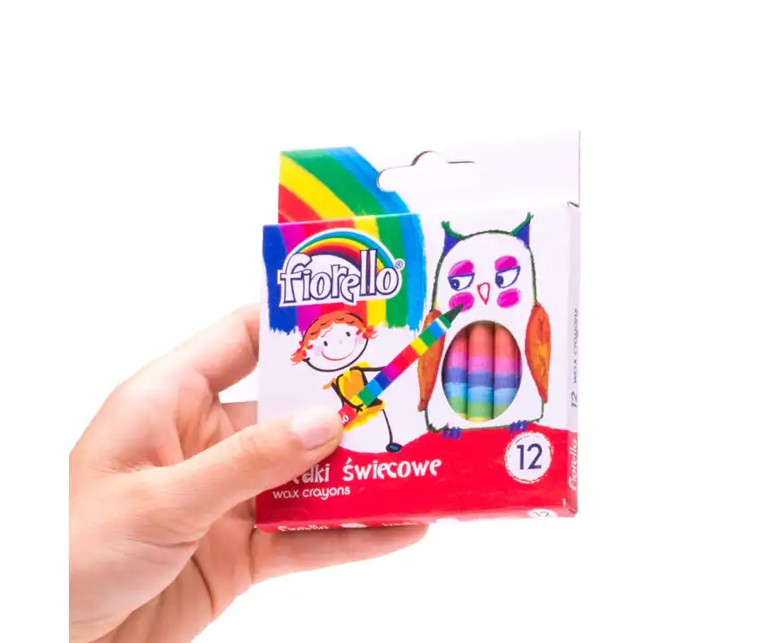 Kredki świecowe 12 kolorów Fiorello