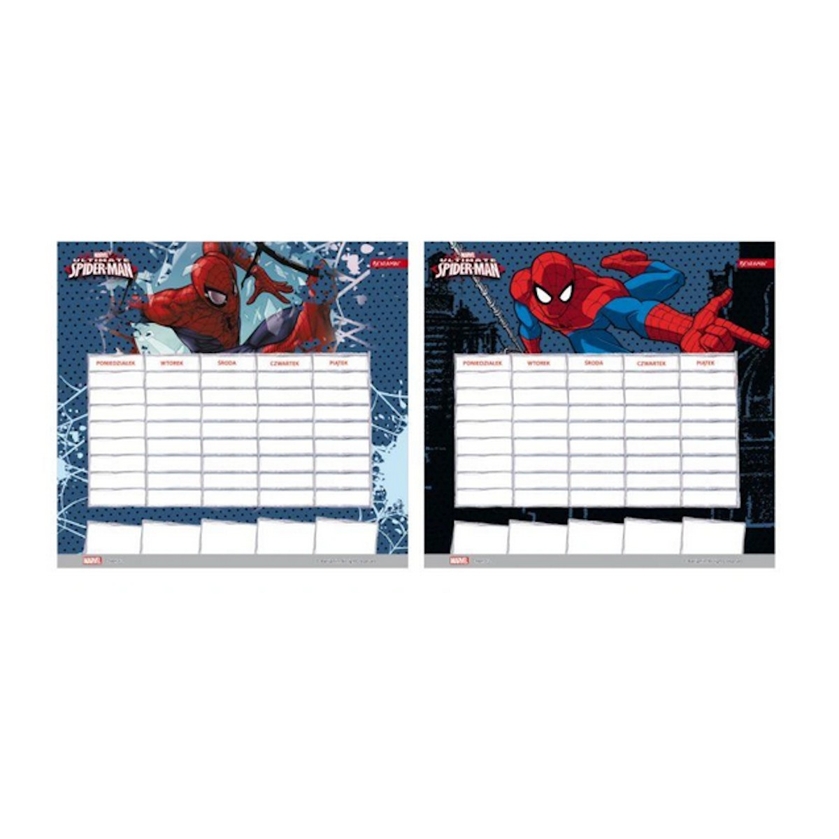 Plan lekcji typu naklejka Spider Man - Biurwa.pl: artykuły biurowe i