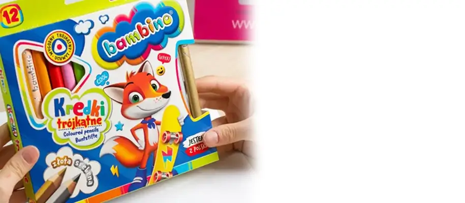Kredki szkolne trójkątne Bambino, Astra, Faber-Castell